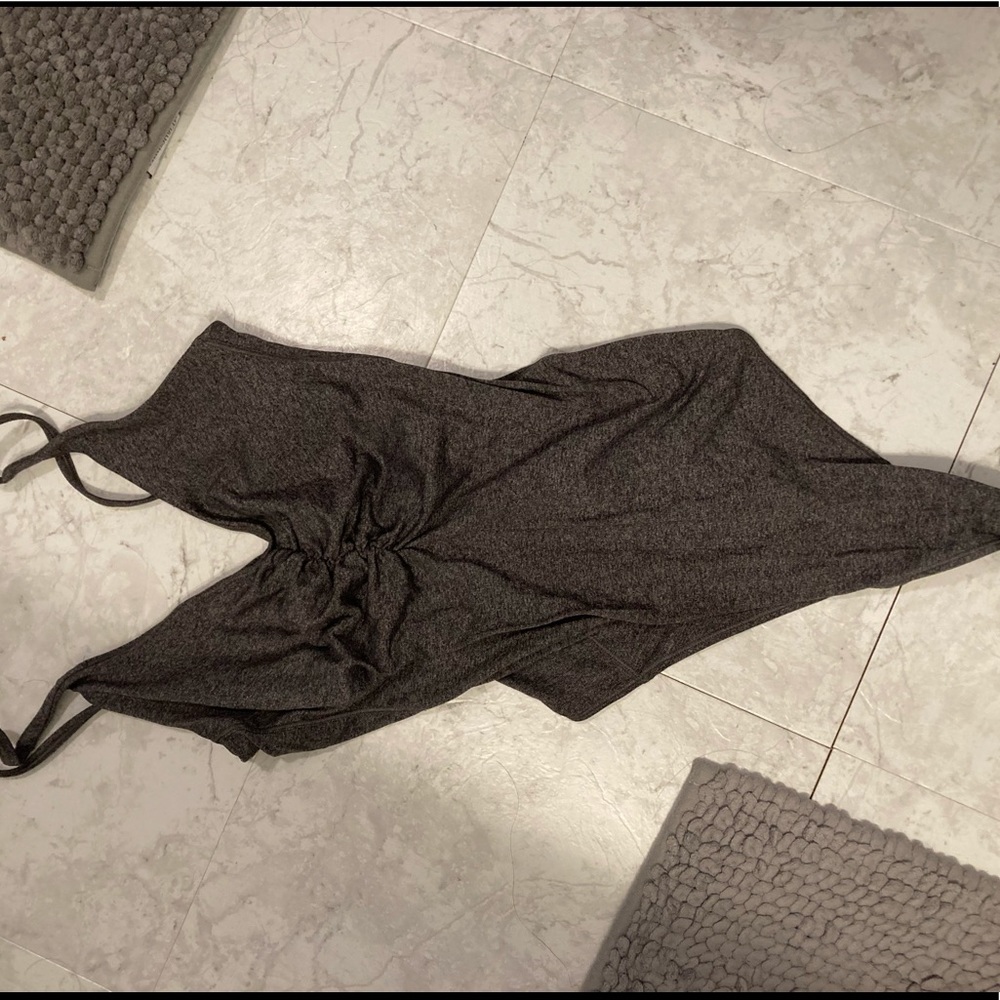Heather grey LULULEMON one piece body suit Size 4